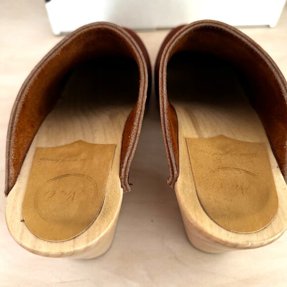 No.6 Old School Clog High Heel Bourbon 39 - Picture 8 of 10